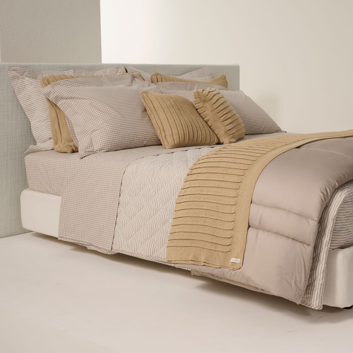 01 10 2436 JOGO DE LENCOL MIX AND MATCH XADREZ CAQUI BRANCO 002